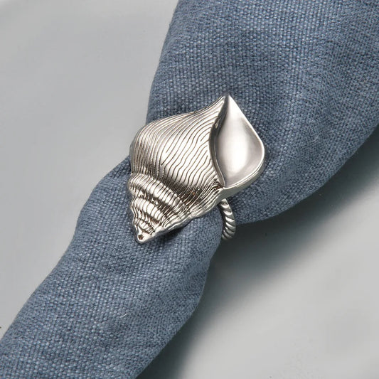 Set of 6 Shell Napkin Rings