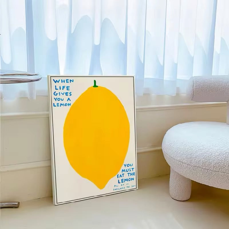 David Shrigley Poster – Untitled (When Life Gives You A Lemon) (2021)