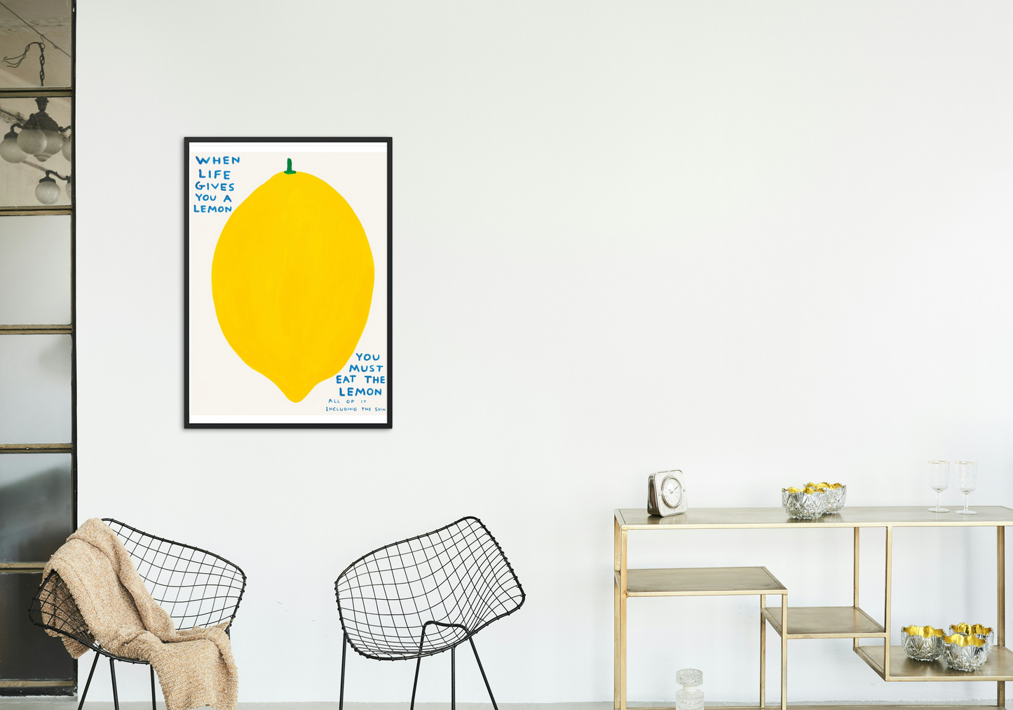 David Shrigley Poster – Untitled (When Life Gives You A Lemon) (2021)